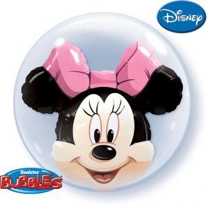 balon double bubbles minnie