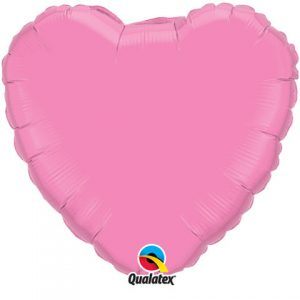 18" / 46cm Solid Colour Heart Rose Qualatex #12891