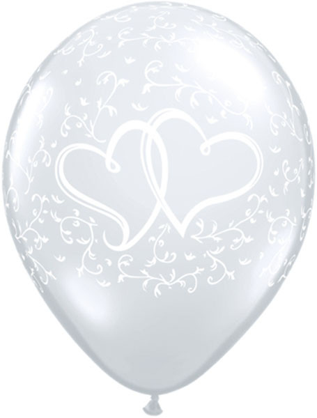 Entwined Hearts - Diamond Clear Qualatex