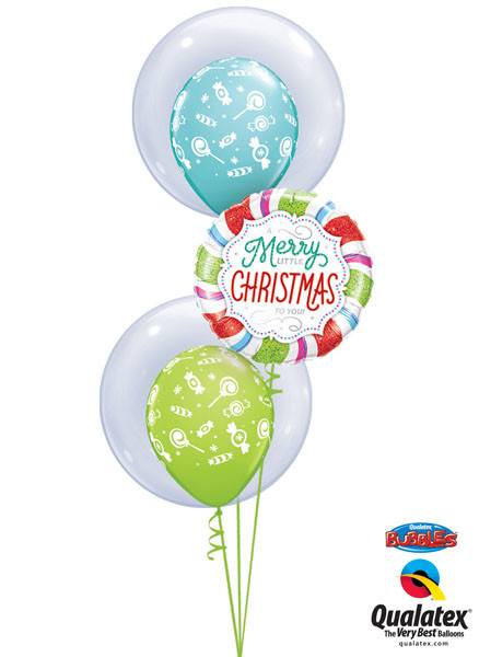 Bukiet 103 - 24" / 61cm Deco Bubble Clear & Merry Little Christmas Qualatex #68825_2, 18953