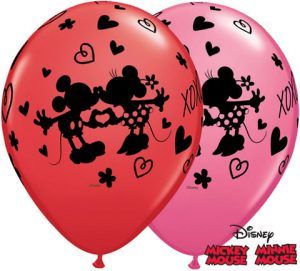 11″ / 28cm Mickey & Minnie XOXO Qualatex #23187-1