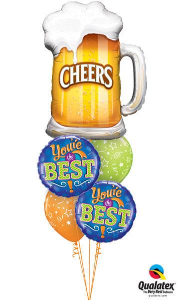 Bukiet 162# - 35" / 89cm Cheers! Beer Mug Qualatex #23488, 11833_2, 87291_2