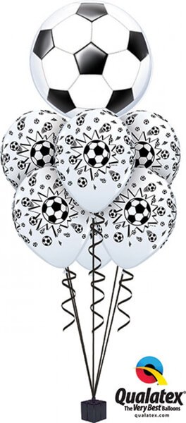 Bukiet 383# - 22″ / 56cm Soccer Ball Qualatex #19064, 18062