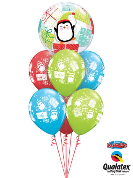 Bukiet 452# - 22″ / 56cm Penguins & Presents Qualatex #43438, 44778_6