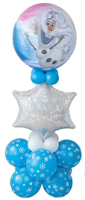 Bukiet 442# - 22" / 56cm Disney Frozen Qualatex #32688, 20263, 33531_8, 43553_4, 43607_4