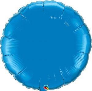 18″ / 46cm Solid Colour Round Dark Blue Qualatex #87141