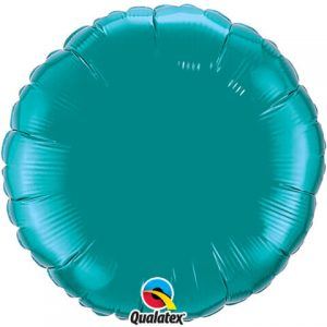 18″ / 46cm Solid Colour Round Teal Qualatex #32554