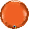 18″ / 46cm Solid Colour Round Orange Qualatex #12916