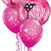 Bukiet 536 Hen Night Champagne Qualatex #15828-2 19135-3