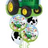 Bukiet 530 Happy Birthday Tractor Qualatex #16468 29612-2 11633-2