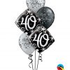 Bukiet-84 Birthday Elegant Sparkles & Swirls Qualatex #30012-2 25235-3