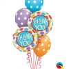 Bukiet 317 Thank You Patterned Dots Qualatex #33354-2 14248-3