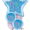 Bukiet 227 Welcome Baby Boy Stars Qualatex #16614 35312-2 39923-2