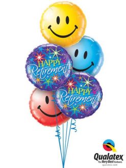 Bukiet 203 Retirement Colourful Bursts Qualatex #37932-2 29632 29636 29640