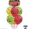 Bukiet 441 Disney Pixar Lightning McQueen & Mater Birthday Qualatex #14759 18706-6