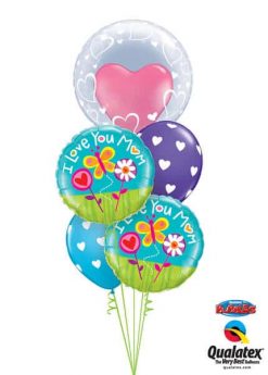 Bukiet 331 Deco Bubble - Stylish Hearts Qualatex #29505 11842-2 11123-2