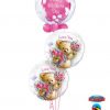 Bukiet 262 Deco Bubble Butterflies & Flowers Qualatex #11560 11978 90589-2