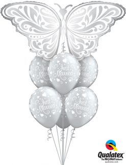 Bukiet 159 Wedding Butterfly Qualatex #17091 19136-6