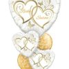 Bukiet 160 Entwined Heart Qualatex #17244 15668-2 38700-2