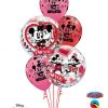 Bukiet 146 Disney Mickey & Minnie I Love You Qualatex #21892-2 23186-3