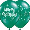 11" / 28cm 6szt Merry Christmas Ornaments Qualatex #21604