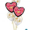 Bukiet 693 Golden Hearts & Roses Valentine #21630-2 55248-3