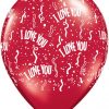 5" / 13cm I Love You A Round Qualatex #39511-1