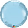 18″ / 46cm Solid Colour Round Pearl Light Blue Qualatex #63745