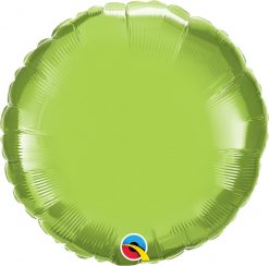 18″ / 46cm Solid Colour Round Lime Green Qualatex #73310