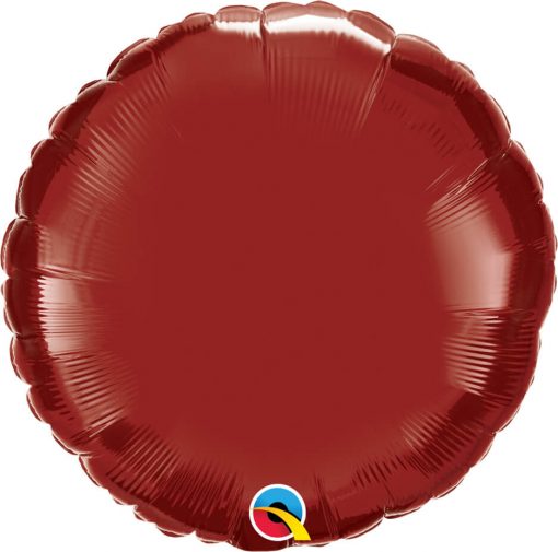 18″ / 46cm Solid Colour Round Burgundy Qualatex #74917