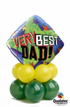 Bukiet 389 Very Best Dad Stars Qualatex #40549 43567-8