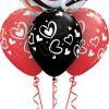 Bukiet 404 To my Valentine Banner Hearts Qualatex #33907 11123-3