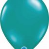 11 28cm Tranparent Jewel Teal Qualatex #43753-1