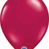 11 28cm Tranparent Sparkling Burgundy Qualatex #43739-1