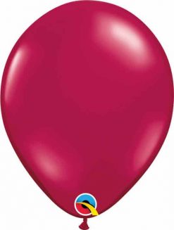 11 28cm Tranparent Sparkling Burgundy Qualatex #43739-1