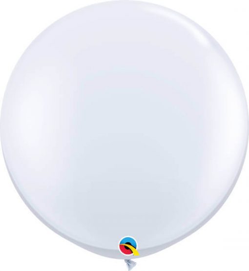 3' 91cm Standard White Qualatex #42847-1