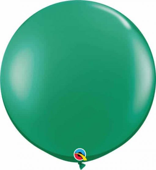 3' 91cm Transparent Emerald Green Qualatex #43002-1