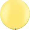 30 76cm Pearl Lemon Chiffon Qualatex #38485-1