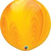 30" / 76cm Super Agate Yellow Orange Rainbow Qualatex #63760-1