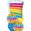 Bukiet 754 Rainbow Birthday Candles Qualatex #49379 49043-2 18077-2