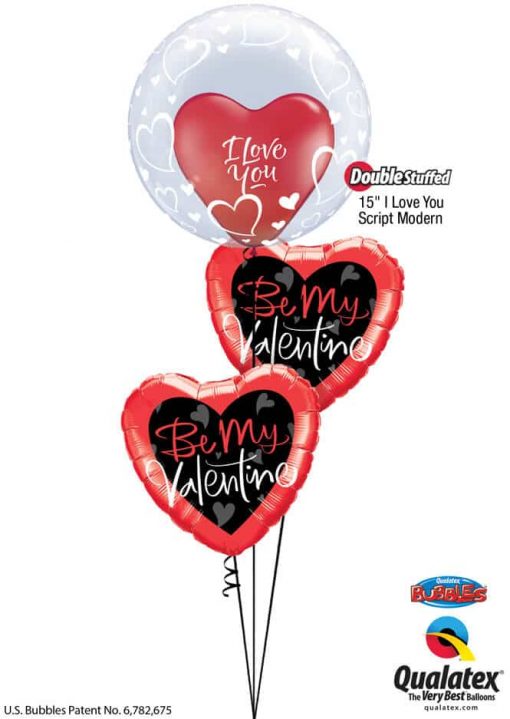 Bukiet 772 "Be Mine" Valentine Qualatex #29505 29005 78537-2