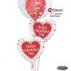 Bukiet 775 "I Love You" Valentine's Bubble Qualatex #29505 57055 78535-2