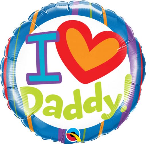 18" / 46cm I (Heart) Daddy! Qualatex #55821