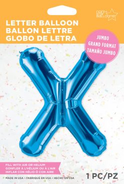 34" / 86cm Blue Letter X North Star Balloons #59275