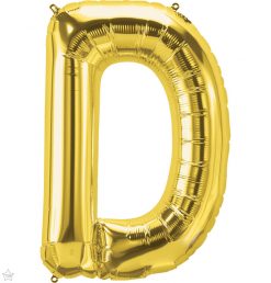 34" / 86cm Gold Letter D North Star Balloons #59287