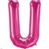 34" / 86cm Magenta Letter U North Star Balloons #59644