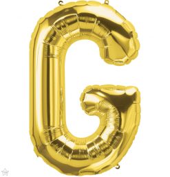 34" / 86cm Gold Letter G North Star Balloons #59924