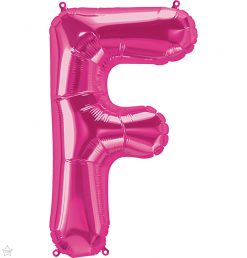 34" / 86cm Magenta Letter F North Star Balloons #59974