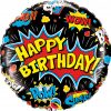 18″ / 46cm Birthday Super Hero Black Qualatex #88148