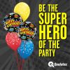 18″ / 46cm Birthday Super Hero Black Qualatex #88148